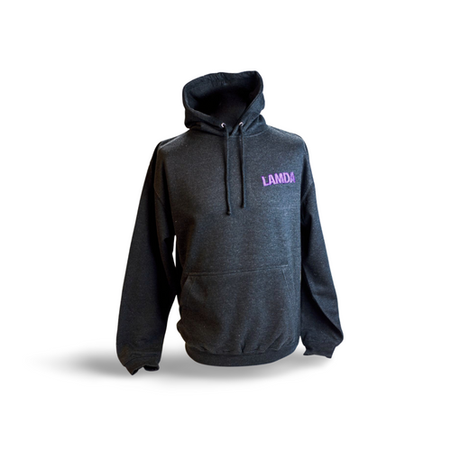 Official Hoodie in Black with Purple LAMDA Logo