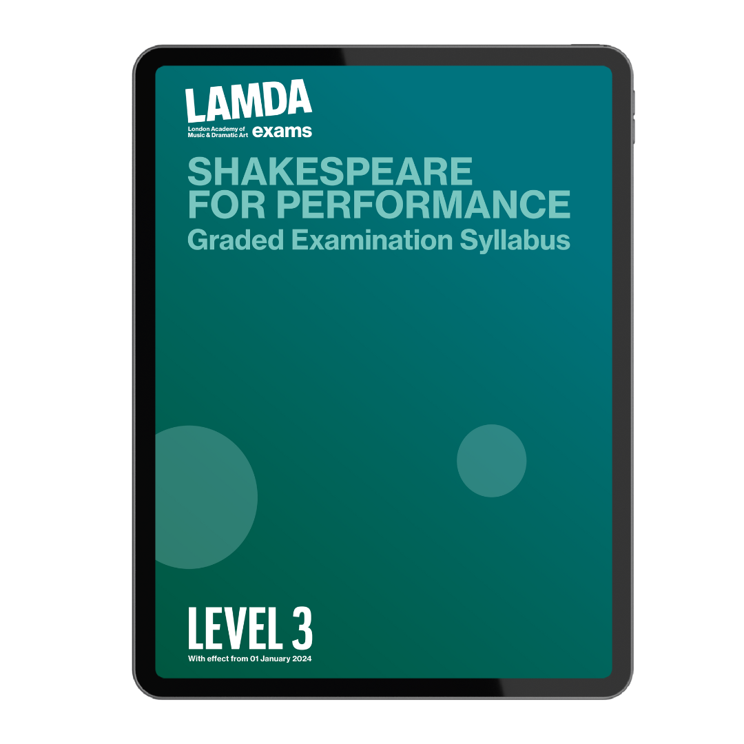 eBook Version: Shakespeare for Performance Syllabus (with effect from January 2024)