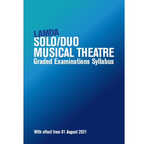 Musical Theatre Solo/Duo Syllabus - with effect from 01 August 2021