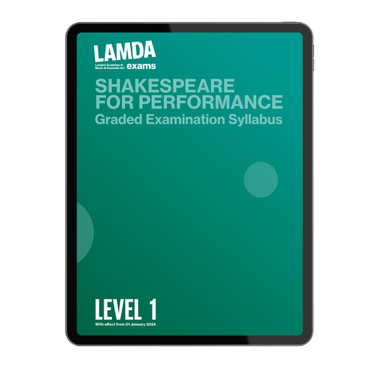 eBook Version: Shakespeare for Performance Syllabus (with effect from January 2024)