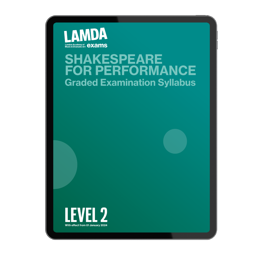 eBook Version: Shakespeare for Performance Syllabus (with effect from January 2024)