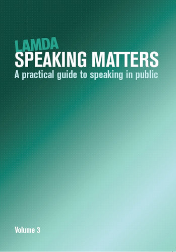 Speaking Matters Volume 3